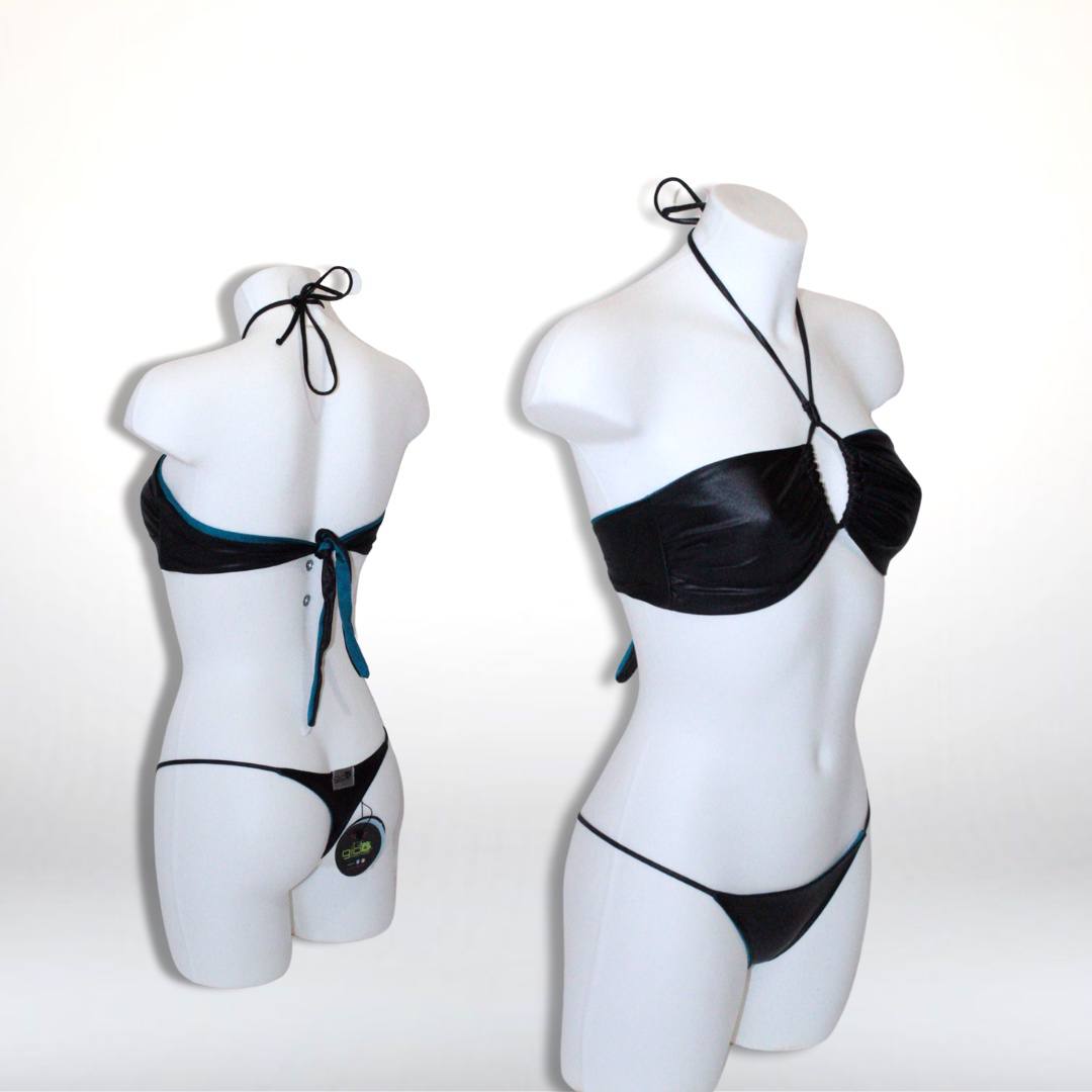 Bikini - Fascia Nero/Petrolio 0100