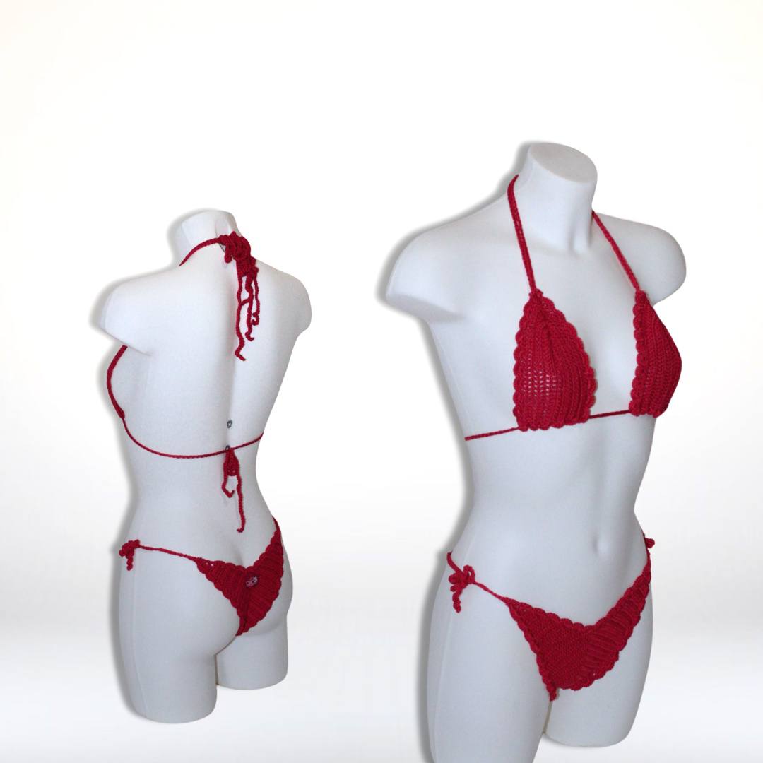 Bikini - Uncinetto rosso