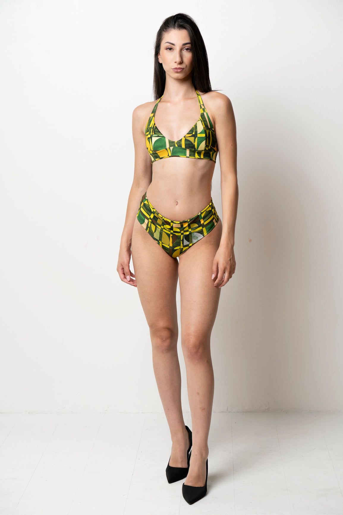 Modello 015 CON SLIP ALTO E BRASSIERRE DOUBLEFACE